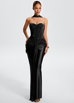 Vestido Negro Largo Quinley image3