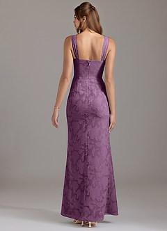 Azazie Denice Bridesmaid Dresses Wisteria A-Line Pleated Floral Burnout Dress image5