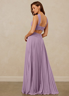 Christian Siriano Bridal for Azazie 1009 Bridesmaid Dresses Wisteria A-Line Pleated Chiffon Dress image3