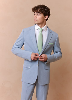 front Matte Satin Skinny Tie and Pocket Square Set