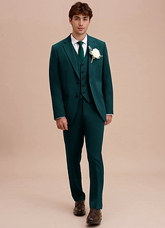 front Ethan Pine Refined Weave Suit Jacket