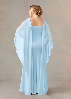 Azazie Dion Klänningar till brudens mor Klänning Tubklänning i Stretch crepe Scoop Himmelsblå image9
