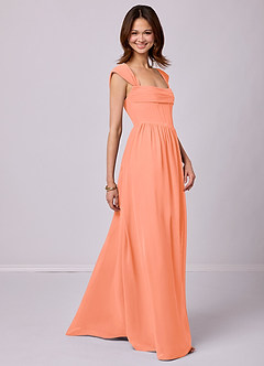 Barbie ♥ Azazie Bridesmaid Dresses Sunset A-Line Corset Chiffon Dress image3