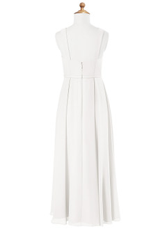 Azazie Simoan Junior Candy Pink A-Line Sweetheart Neckline Chiffon Dress image5