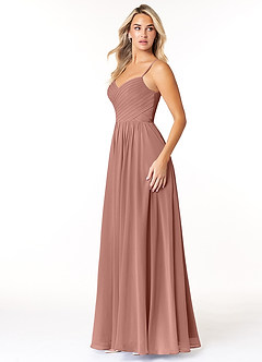 Azazie Lisbon Bridesmaid Dresses Cedar Rose A-Line Sweetheart Neckline Chiffon Dress image4