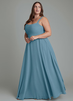 Azazie Shaude Bridesmaid Dresses Bermuda A-Line Pleated Chiffon Dress image9