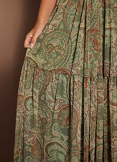 Jarah Sage Paisley Maxi Dress image6