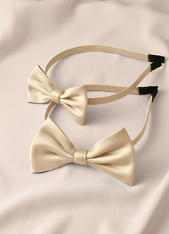 front Junior Bridesmaid Satin Headband