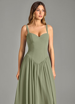 Azazie Evadina Suknie dla druhen Linia A Gorset Szyfon Do ziemi Sukienka image6