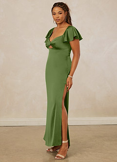 Christian Siriano Bridal for Azazie 1005 Bridesmaid Dresses Juniper Sheath Sweetheart Neckline Stretch Satin Dress image11