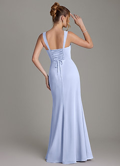 Azazie Agustina Bridesmaid Dresses Ice Mermaid Corset Chiffon Dress image7