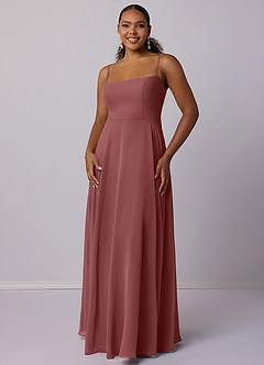 Barbie ♥ Azazie Brautjungfernkleider A-Linie Chiffon Kleid Amethyst image7