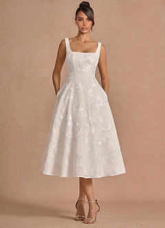 Brynn Cloud White Midi Dress image4