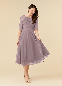 Azazie Gracelyn Kleider für die Brautmutter A-Linie Spitze Kleid Dämmerung image6