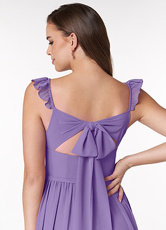 Azazie Metz Final Sale Tahiti A-Line Sweetheart Ruched Chiffon Dress image6