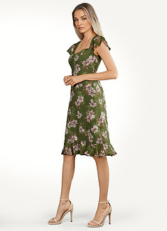 Katie Green Floral Midi Dress image4