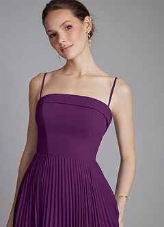 Azazie Mariana Bridesmaid Dresses Grape A-Line Strapless Chiffon Dress image4