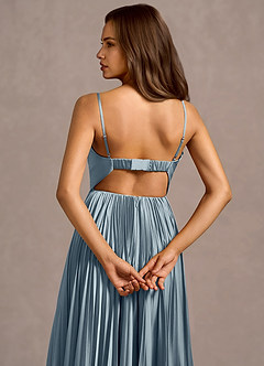 Maxi jurk Kaia Poederblauw image6