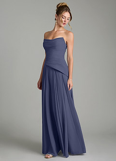 Azazie Gabriela Brautjungfernkleider Eine Linie Korsett Chiffon Kleid Sturm image6