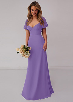 Barbie ♥ Azazie Bridesmaid Dresses Tahiti A-Line Pleated Chiffon Dress image6