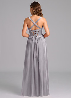 Azazie Francis Bridesmaid Dresses French Lilac A-Line Corset Velvet Dress image5