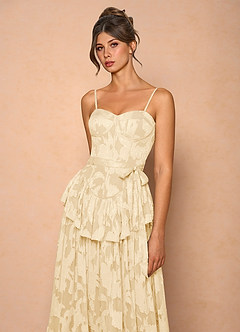 Robe Mi-Longue Crème Emery image4