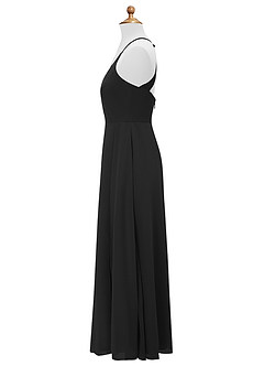 Azazie Davis Junior Vestido de Negro de Gasa de Corte En A image9
