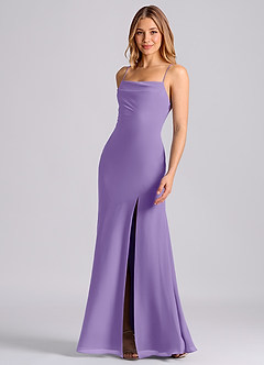 Azazie Grata Brudtärnklänningar Klä av Sjöjungfru i Chiffong Plisserad Tahiti image5