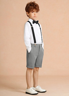 front Oliver Gris Conjunto de 4 piezas de pantalones cortos para niño