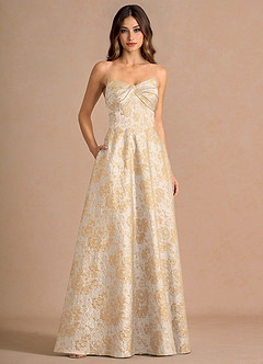 Kersti Vintage Champagne Maxi Dress image4