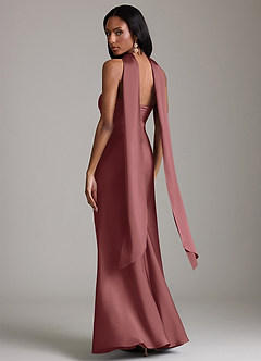 Azazie Saylor Brudtärnklänningar Klä av Sjöjungfru i Stretch Satin Axelbandslös Ametist image8