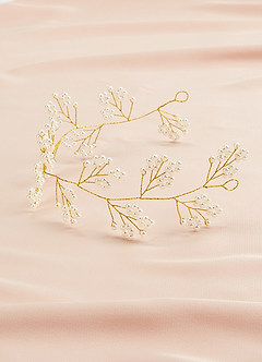 front Baby's Breath Headpiece