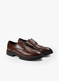 front PU Brogue Business Loafers