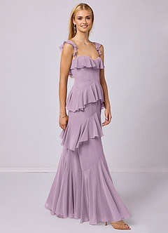 Barbie ♥ Azazie Bridesmaid Dresses Wisteria A-Line Sweetheart Neckline Chiffon Dress image4
