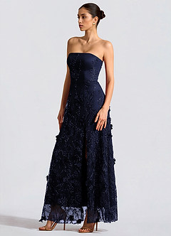 Fairuza Navy Maxi Dress | Azazie UK Fairuza Navy Maxi Dress | Azazie UK