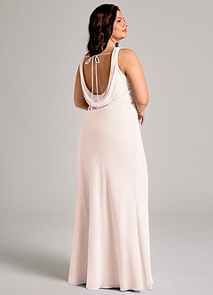 Azazie Rylina Bridesmaid Dresses Rose Petal Mermaid Pleated Chiffon Dress image8