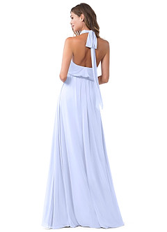 Azazie Landry Bridesmaid Dresses Lavender A-Line Pleated Mesh Dress image2