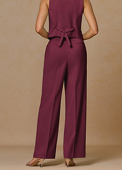 front Rowan Burgundy Refined Weave Performance pants
