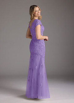 Azazie Marbella Mother of the Bride Dresses Tahiti Mermaid Queen Anne Sequins Lace Dress image7