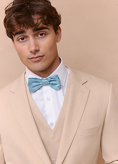 front Matte Satin Pre-Tied Bow Tie
