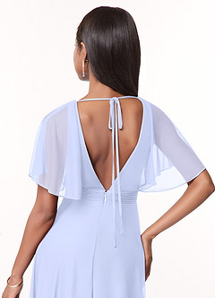 Azazie Tinsley Robes de demoiselle d'honneur Robe Trapèze en Maille Plissée Lavande image4