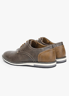 front Men's PU Business Casual Shoes
