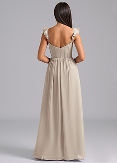 Azazie Denisse Bridesmaid Dresses Frost A-Line Ruched Chiffon Dress image2