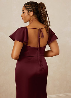 Christian Siriano Bridal for Azazie 1005 Brautjungfernkleider Etui Herzausschnitt Stretch-Satin Kleid Cabernetrot image16