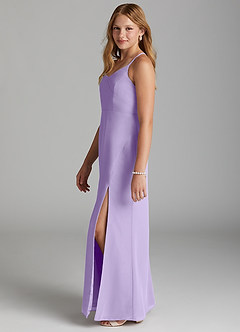 Azazie Becca Junior Lilac Mermaid Chiffon Dress image6