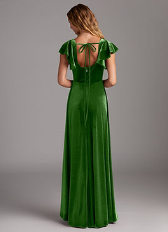 Azazie Bondi Bridesmaid Dresses Ivy A-Line Side Slit Velvet Dress image6