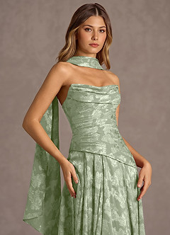 Gabriela Light Green Maxi Dress image6