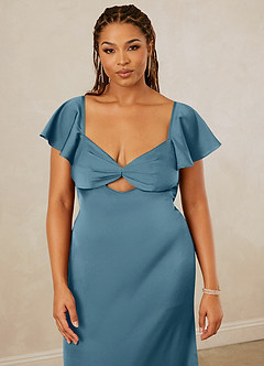 Christian Siriano Bridal for Azazie 1005 Bridesmaid Dresses Bermuda Sheath Sweetheart Neckline Stretch Satin Dress image14