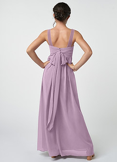 Azazie Kora Junior Wisteria A-Line Pleated Chiffon Dress image2