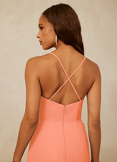 Christian Siriano Bridal for Azazie 1006 Bridesmaid Dresses Sunset Mermaid Ruched Chiffon Dress image7